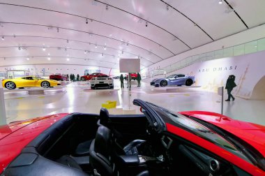 Modena, İtalya, Aralık 2021, MEF Ferrari Müzesi Casa Enzo Ferrari