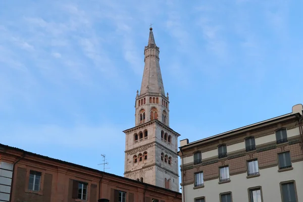 Ghirlandina Kulesi Modena Emilia Romagna Talya Roma Mimarisi — Stok fotoğraf