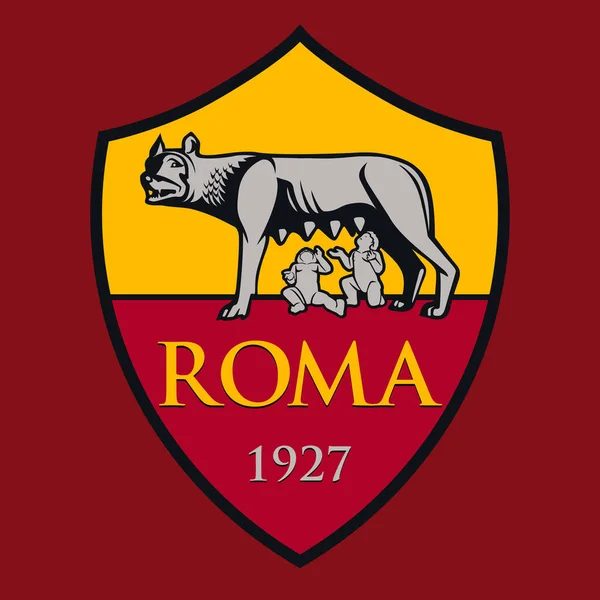 Roma Italia Aprile 2022 Logo Del Marchio Roma Football Club — Vettoriale Stock