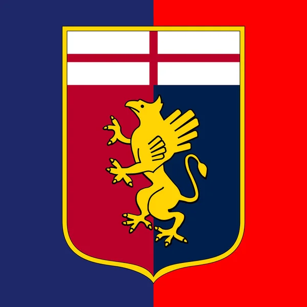 Gênova Itália Abril 2022 Genoa Cricket Football Club Marca Logotipo — Vetor de Stock