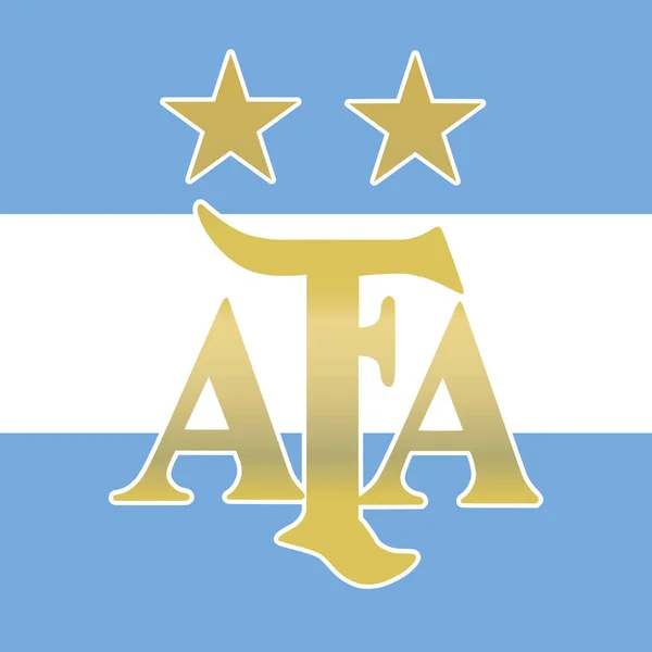 Argentina Football Federation Logo National Flag Fifa World Cup 2022 — стоковий вектор