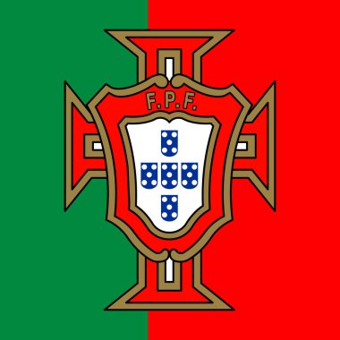 Portekiz Futbol Federasyonu logosu ulusal bayrak, FIFA Dünya Kupası 2022, illüstrasyon