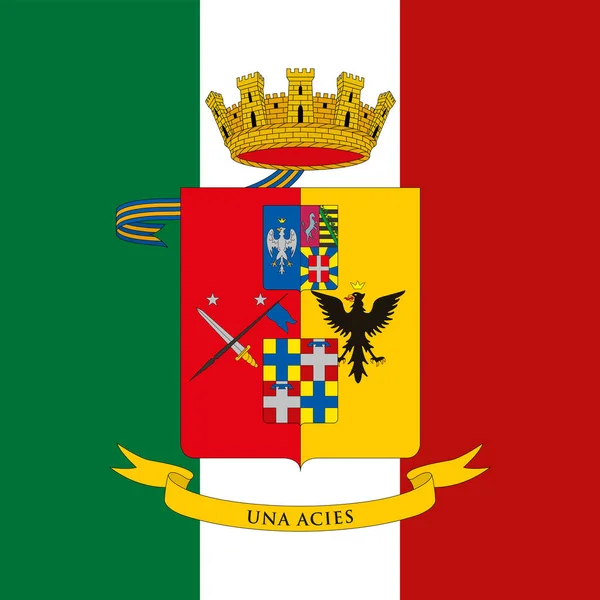 Coat Arms Military Academy Modena Italy Vector Illustration — Stock Vector