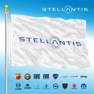 Stellantis otomotiv endüstriyel grubu ve marka ürünleri, illüstrasyon