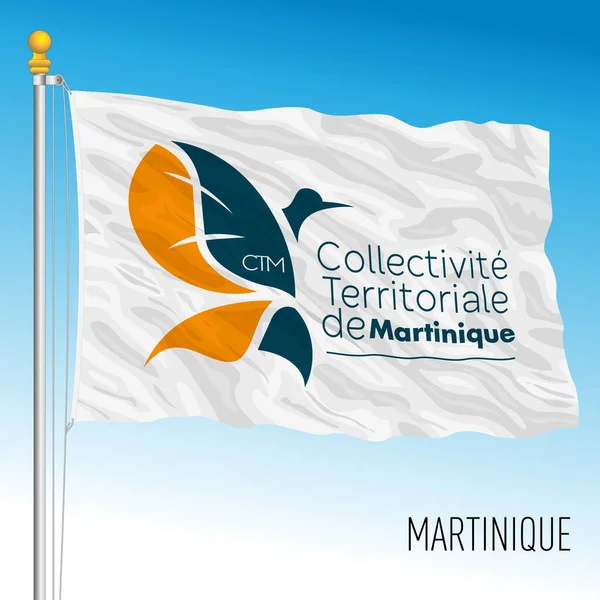 Espagne Pays Des Caraïbes Illustration Vectorielle Drapeau Régional Martinique — Image vectorielle