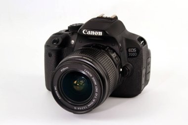 Japan, year 2013, Canon EOS 700D camera, japanese photographic stain isolated on the white background, high technology
