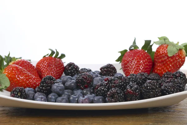 Fresas y Arándanos — Foto de Stock