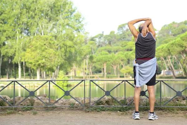 Sportovní do středního věku Stock Snímky