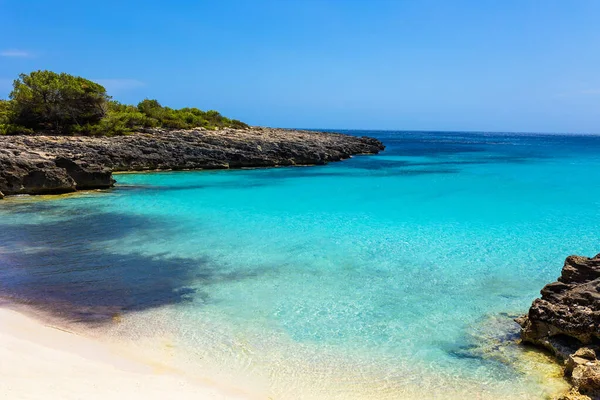 Cala Talaier Menorca Islas Baleares España Hermosa Playa Agua Mar — Foto de Stock