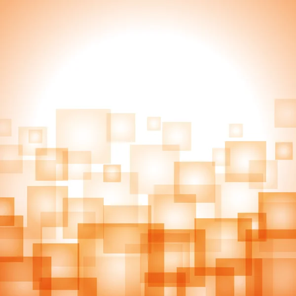 Abstract orange background with squares Vector Graphics