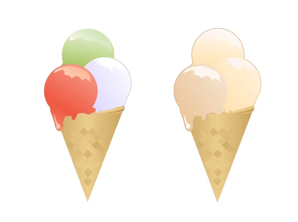 Crème glacée — Image vectorielle