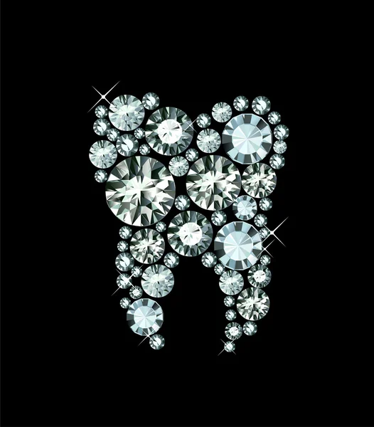 Dent de diamant — Image vectorielle