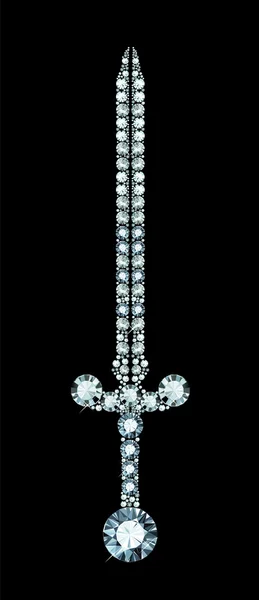 Espada de diamante — Archivo Imágenes Vectoriales