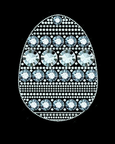 Diamond Easter Egg — Stock Vector