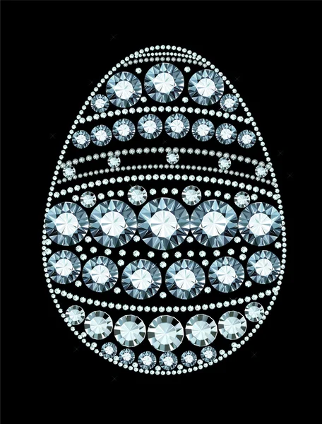 Huevo de Pascua diamante — Vector de stock
