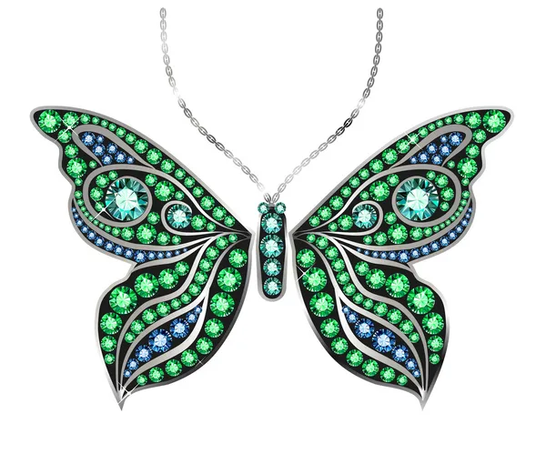 宝石の蝶 — ストックベクタ