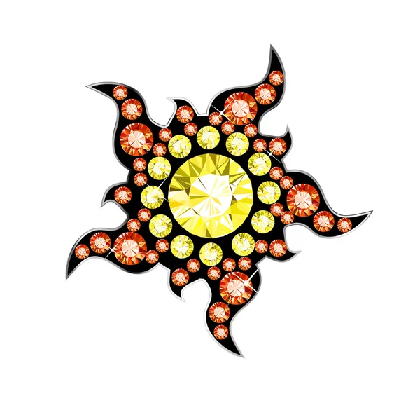 Sol de gema — Vector de stock