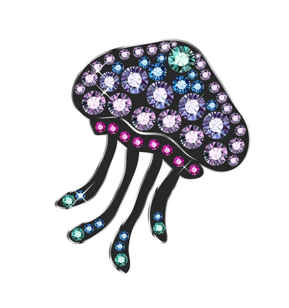 Medusas de gemas — Vector de stock