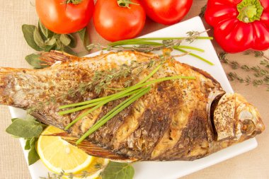 Kızarmış Balık crucian sazan