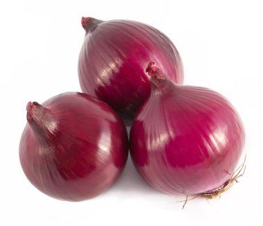 izole kırmızı soğan