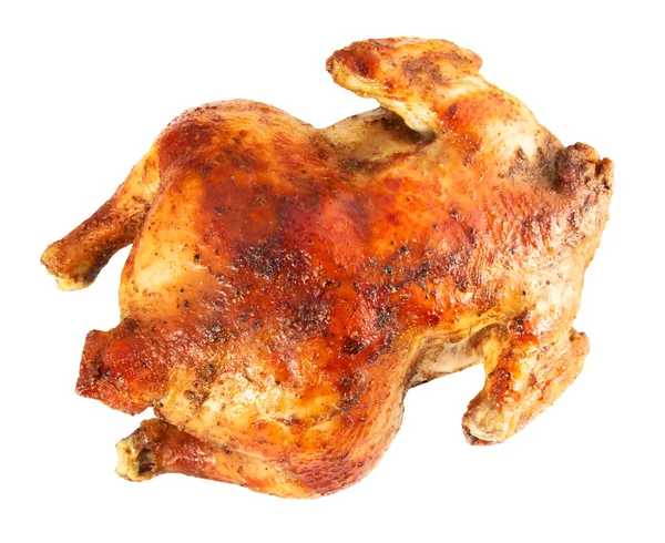 Whole baked chicken isolated — Stock Photo, Image