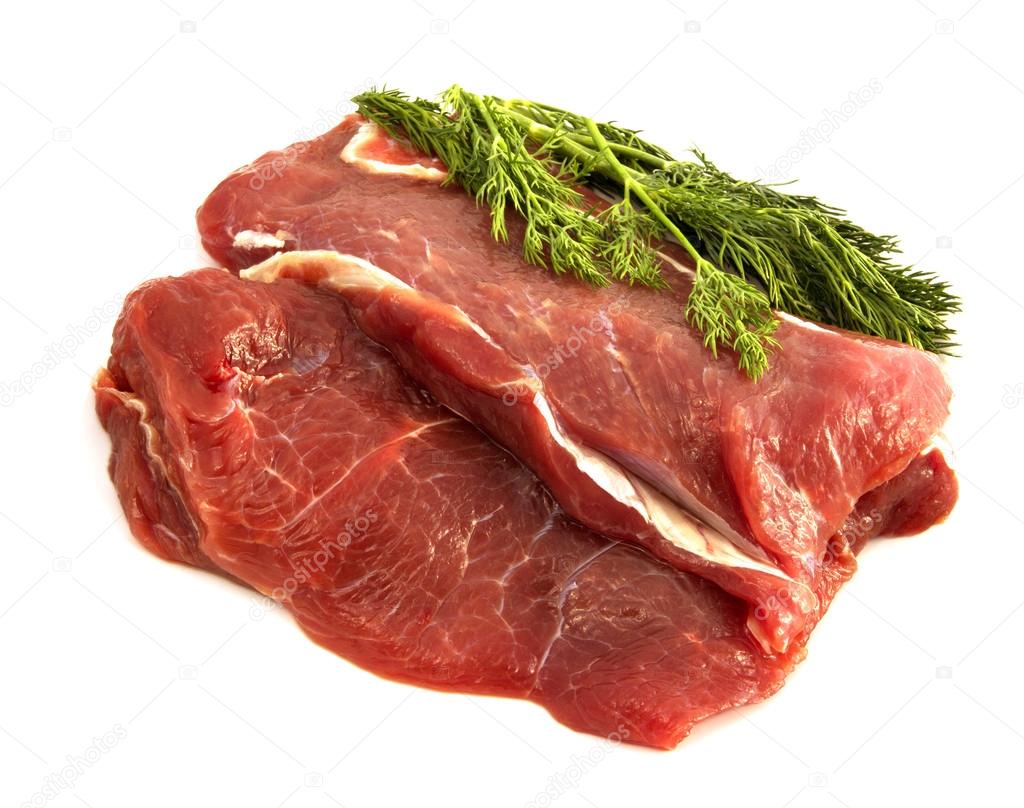 Fresh beef meat isolated