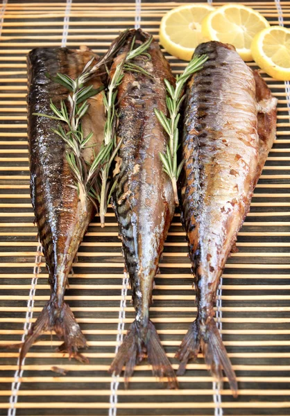 Baked grilled mackerel — Stock Photo, Image