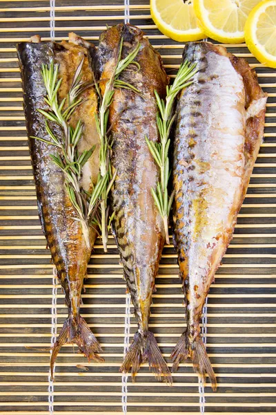 Baked grilled mackerel — Stock Photo, Image