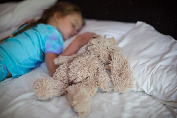 Adorable toddler taking a nap — Stock Photo, Image