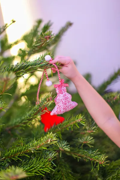 Traditional decoration of the Christmas tree - sweet candy — Stock Photo, Image