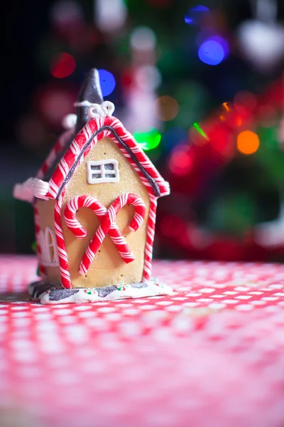 Primo piano di casa fata pan di zenzero — Foto Stock