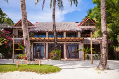 tropikal egzotik tatil üzerinde rahat küçük otel