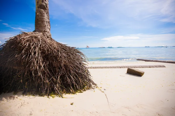 Perfecte tropisch strand met turkoois water en witte zand stranden in de Filippijnen — Stockfoto