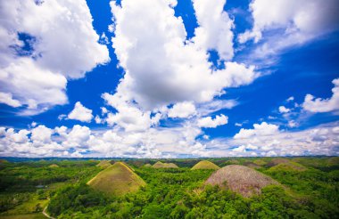 yeşil alışılmadık çikolata hills bohol, Filipinler