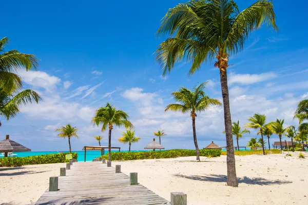 Stunning white beach in Turks and Caicos on Carribean — Stock Photo, Image