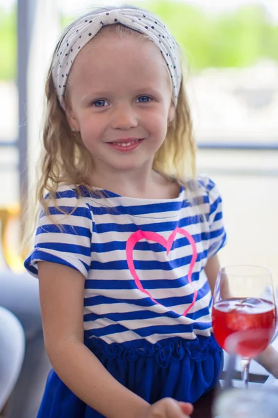 Portrait of little adorable charming girl — Stock Photo, Image