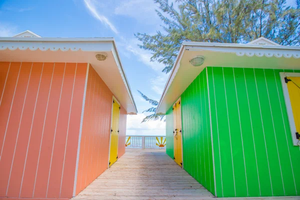 Traditional bright Caribbean houses — Stock Photo, Image
