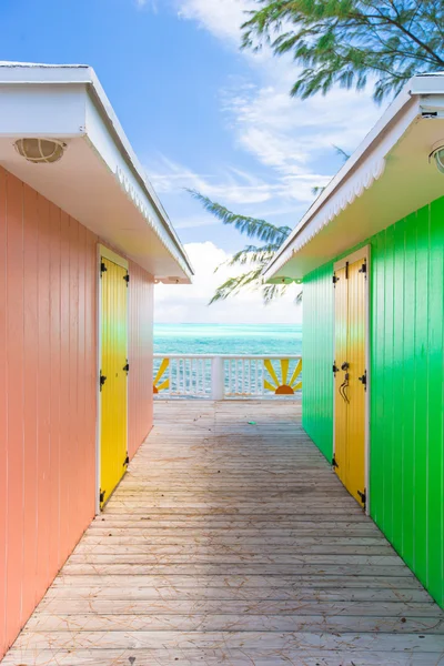Traditional bright Caribbean houses — Stock Photo, Image