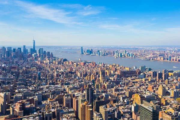 A az empire state building, new York-i Manhattan View — Stock Fotó