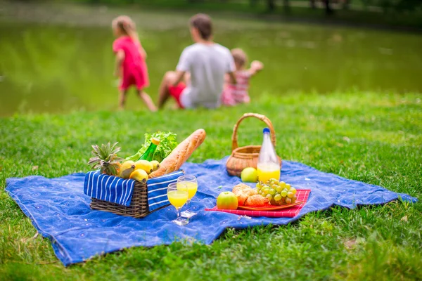Family picnicking — Stock Photo, Image