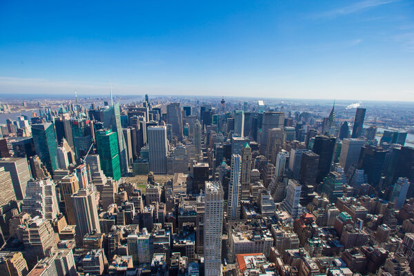 The view of Manhattan from the Empire State Building, New York