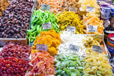 geleneksel Türk tatlılar istanbul pazarında