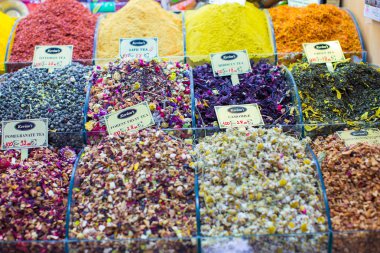 farklı tür-in çay tarihinde istanbul'da Mısır Çarşısı