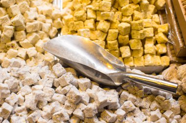 geleneksel Türk tatlılar istanbul pazarında