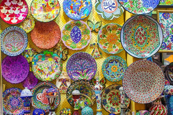 Cerâmica turca tradicional no Grande Bazar — Fotografia de Stock