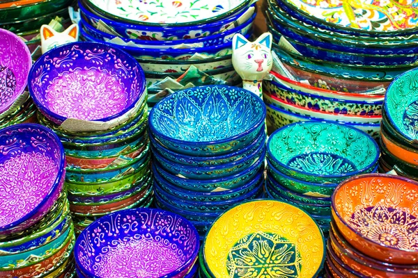 Cerâmica turca tradicional no Grande Bazar — Fotografia de Stock