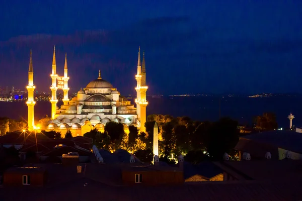 Moscheea Albastră din Istanbul, Turcia, districtul Sultanahmet — Fotografie, imagine de stoc