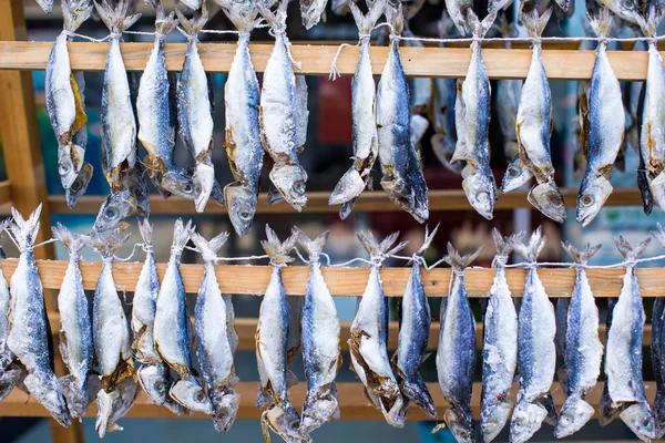 Fish market with dried salted in Istanbul, Turkey