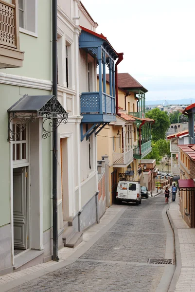 Gamla gatan i tbilisi, Georgien — Stockfoto