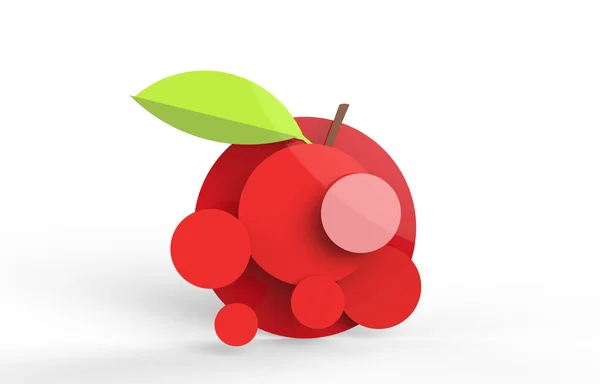 Stylized apple illustration — Stock Photo, Image